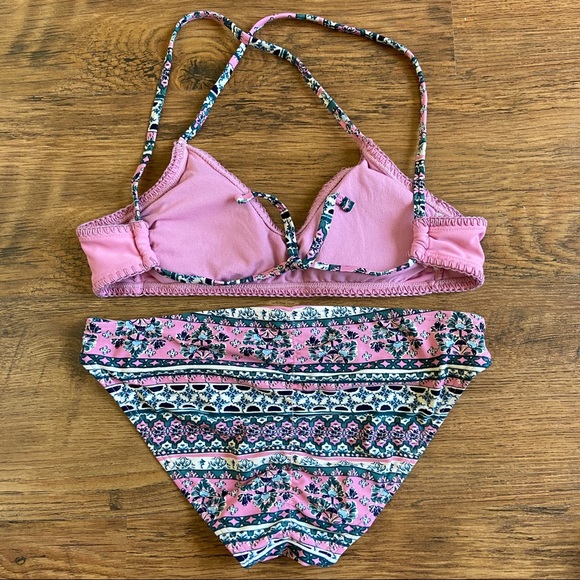 Pink/multipattern Swimsuit Two Piece - Picture 2 of 3
